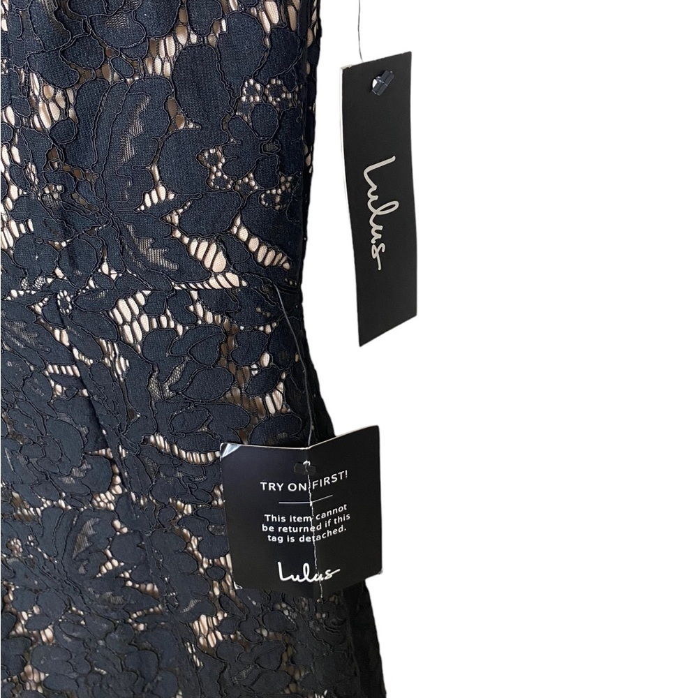 NWT Lulus Me And You Black Bodycon Lace Dress - Picture 6 of 8